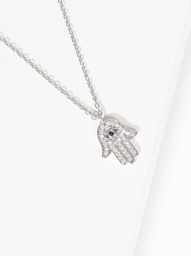 Gold Plated Hasma Eye Necklace