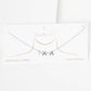 Gold Cubic Mama Initial Necklace