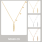 Minimalist Pave Marquise Bar Dangle Charm Necklace