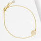 Minimalist Pavé Disc Charm Bracelet