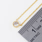 Minimalist Solitaire Cubic Zirconia Pendant Necklace