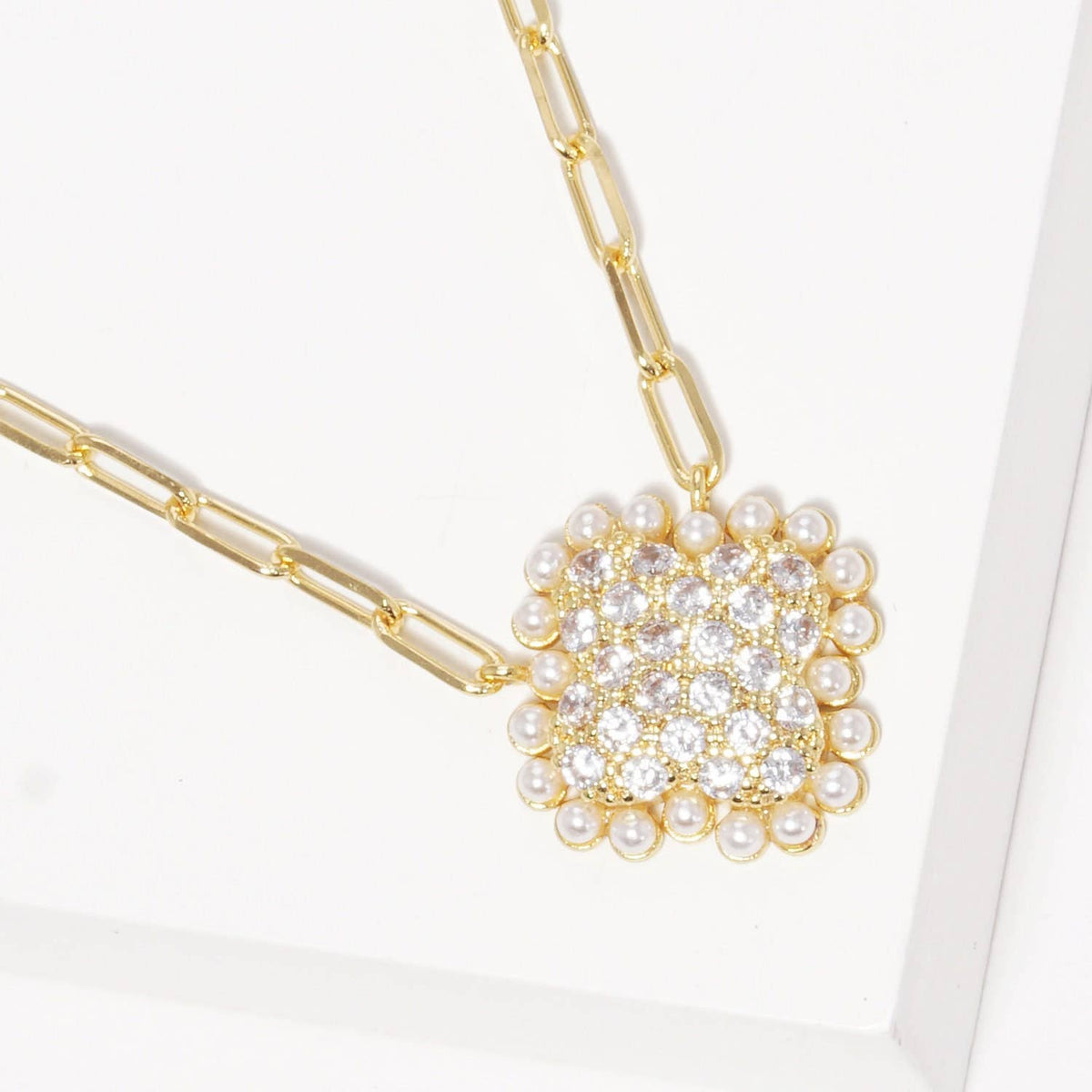 Freshwater Pearl Outline Necklace