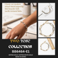 Two-Tone Mixed-Metal Paperclip Link Bracelet
