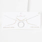 Gold Cubic Eternity Circle Necklace