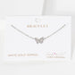 Dainty Pavé Butterfly Charm Bracelet