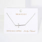 Religious-Theme Brass Sideways Cross Chain Bracelet