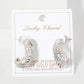 Filigree 25mm Organic-Shaped Hoop Earrings