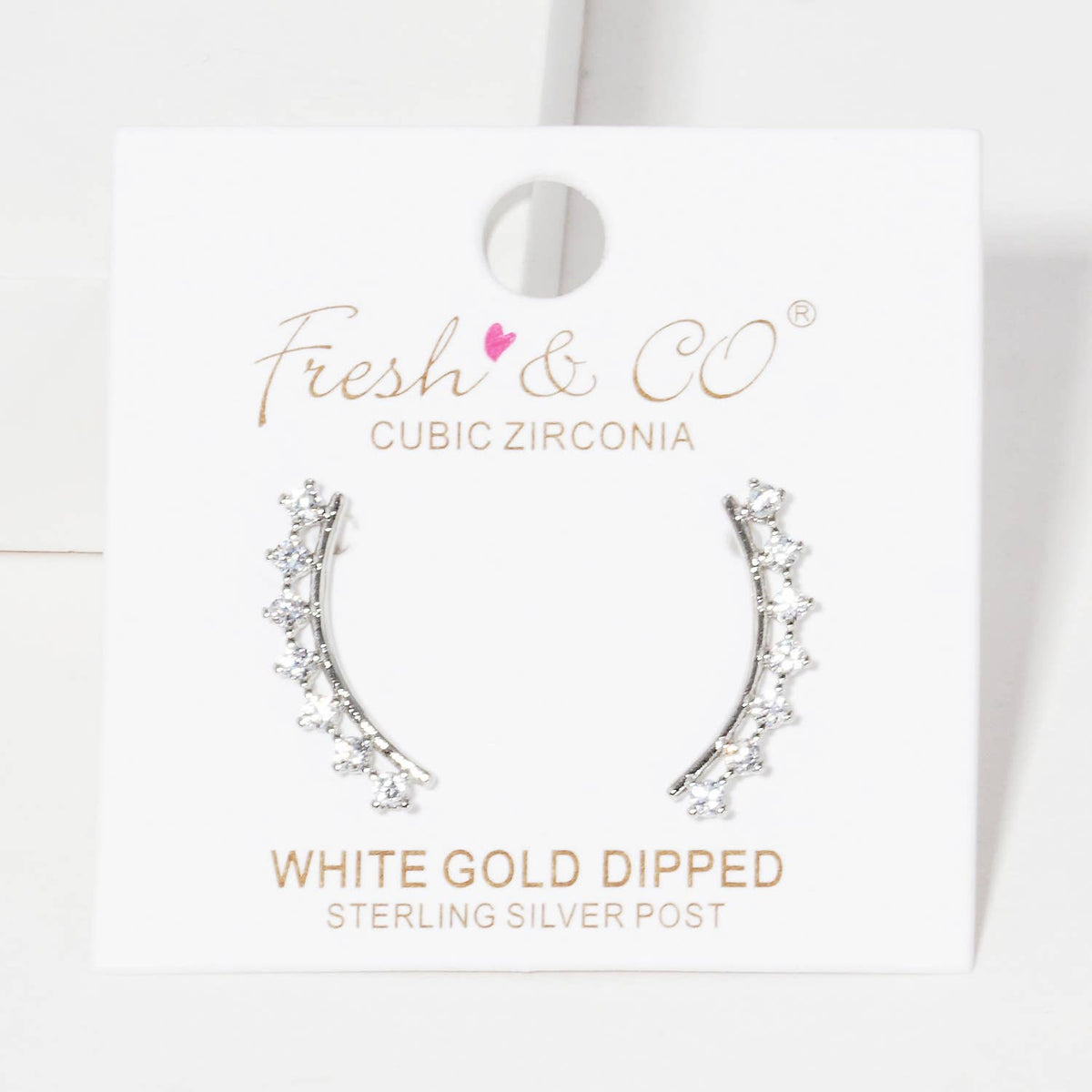 Cubic Zirconia Ear Crawlers
