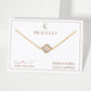 Pave-Set 11mm 18K-Gold-Dipped Brass Quatrefoil Bracelet