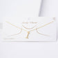 Gold Plated Pearl Initial Necklace