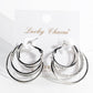 Multi-Strand Hoop Earrings