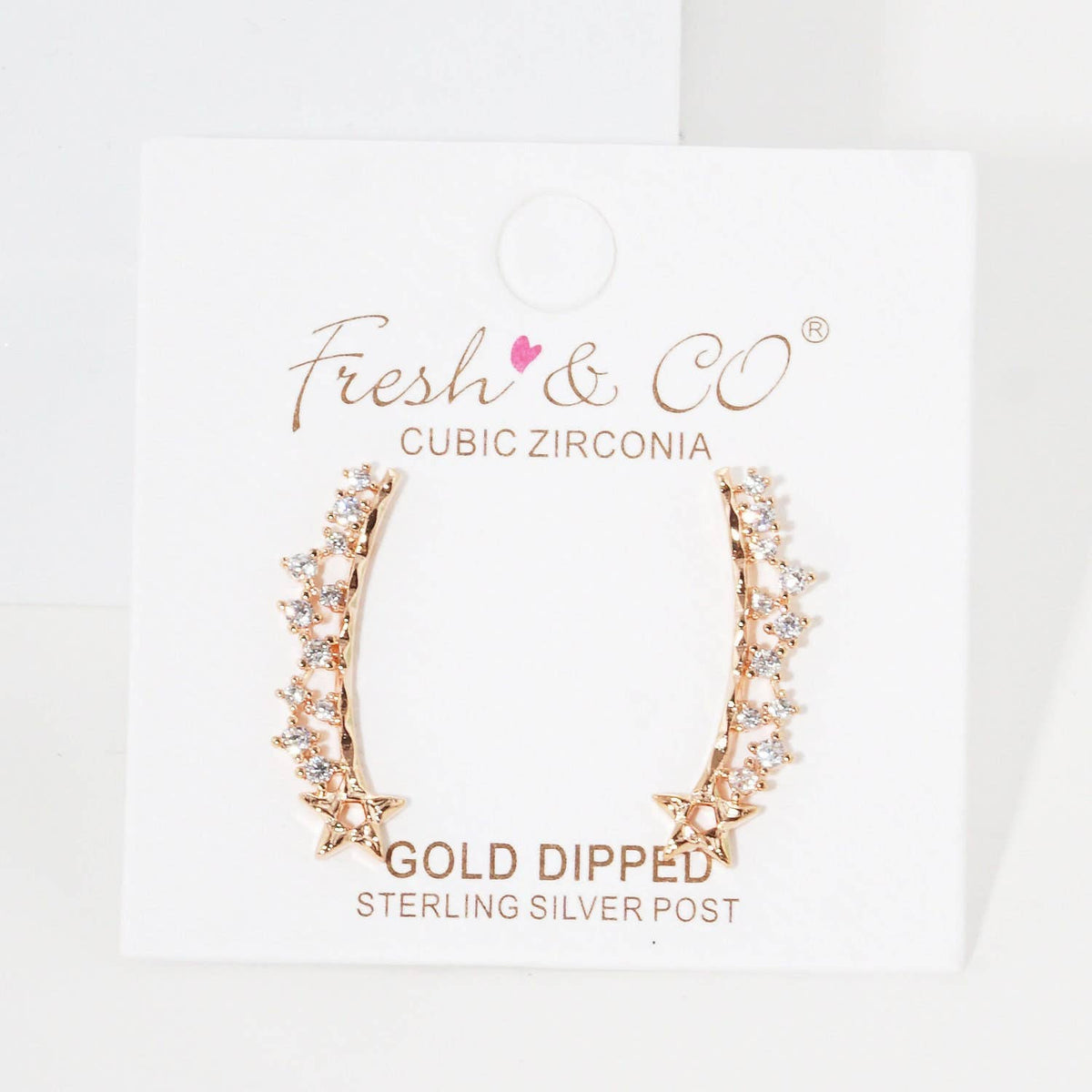 Gold Stargaze Ear Climber Earrings