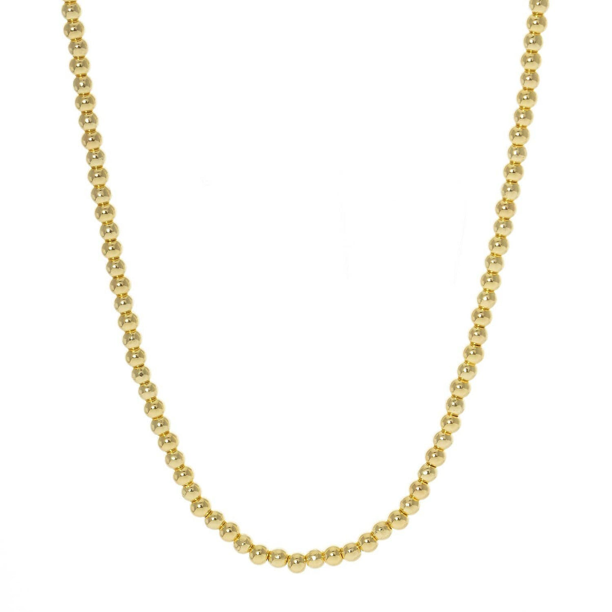 Gold Plated Multicolor Beaded Necklace