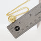 Gold North Star Coin Necklace