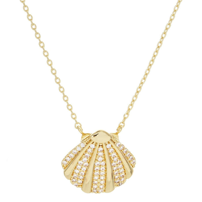 Gold Plated Puka Shell Necklace