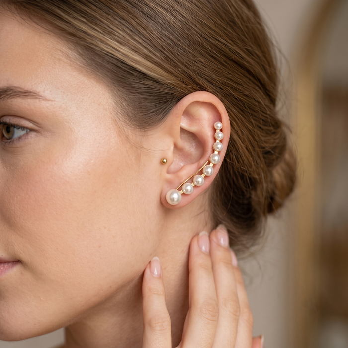 Graduated Pearl Ear Crawlers