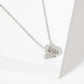 Crystal Interlocking Knot Pendant Necklace
