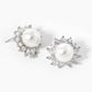 Freshwater Pearl Halo Stud Earrings