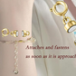 Texas State Charm Pave Cubic Zirconia Link Chain Bracelet