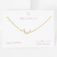Dainty Pave Crescent Moon Chain Bracelet