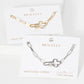Minimalist Cross Carabiner Chain Bracelet