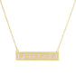 Gold Plated Mini Bar FRIENDS Necklace