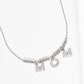 Gold Cubic Mom Beaded Necklace
