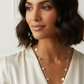 Clover Motif Long Station Necklace
