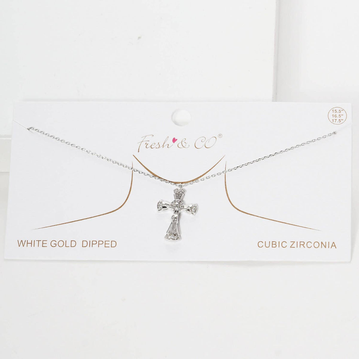 Gold Plated Resurrection Cross Necklace