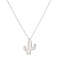 White Shelled Cactus Necklace