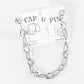 Lucky Charm Crystal Cap & Pin Chain Accessory