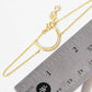 Minimalist Pavé Moon Charm Bracelet