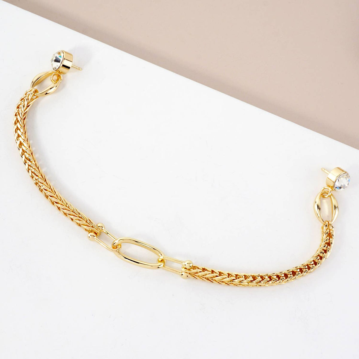 Braided Chain Cap & Clothing Pin Accessory