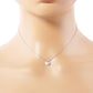 18K Gold Dipped CZ Pave 6mm Heart Pendant Necklace