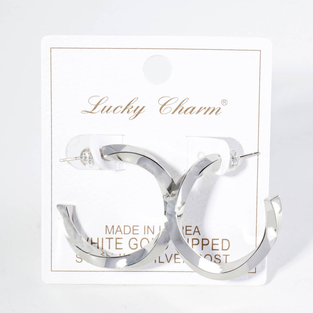 30MM TWISTED HOOP EARRINGS / 18K GOLD DIPPED