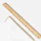 18K Gold Dipped Triple Layer Brick Link Anklet