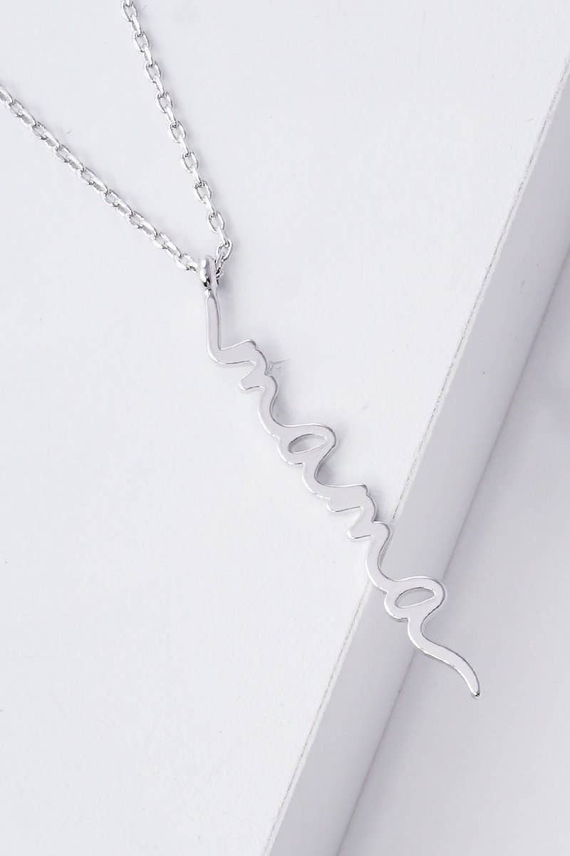 Gold Mama Vertical Necklace