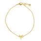 Gold Plated Initial Letter Bracelet