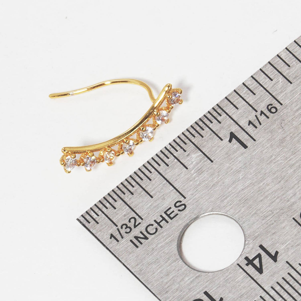 Cubic Zirconia Ear Crawlers