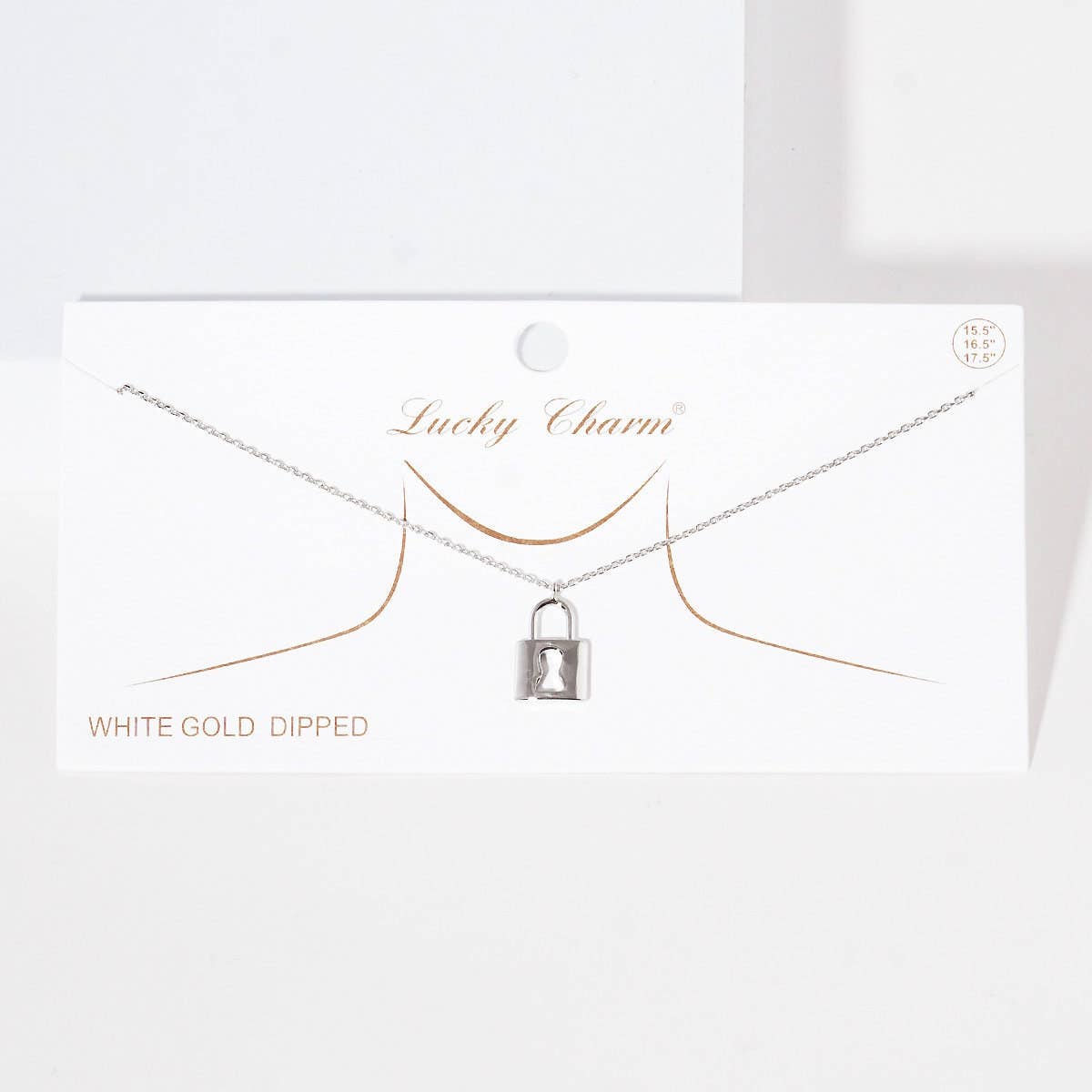 Gold Plated Padlock Necklace