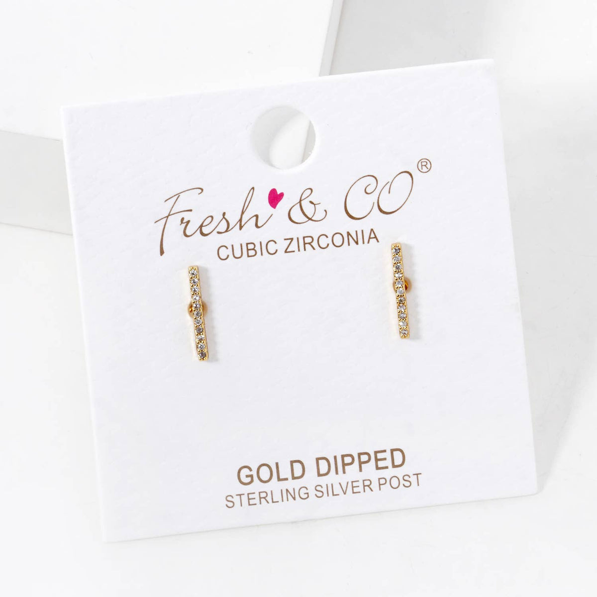 Minimalist Gold Bar Earrings