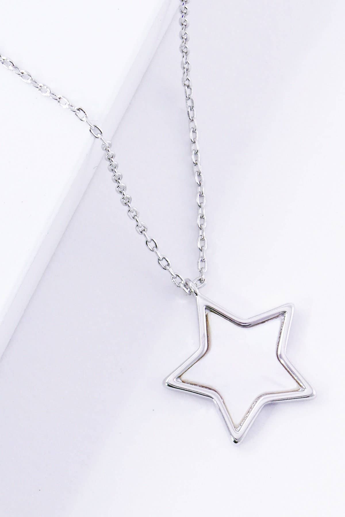 White Shelled Star Necklace