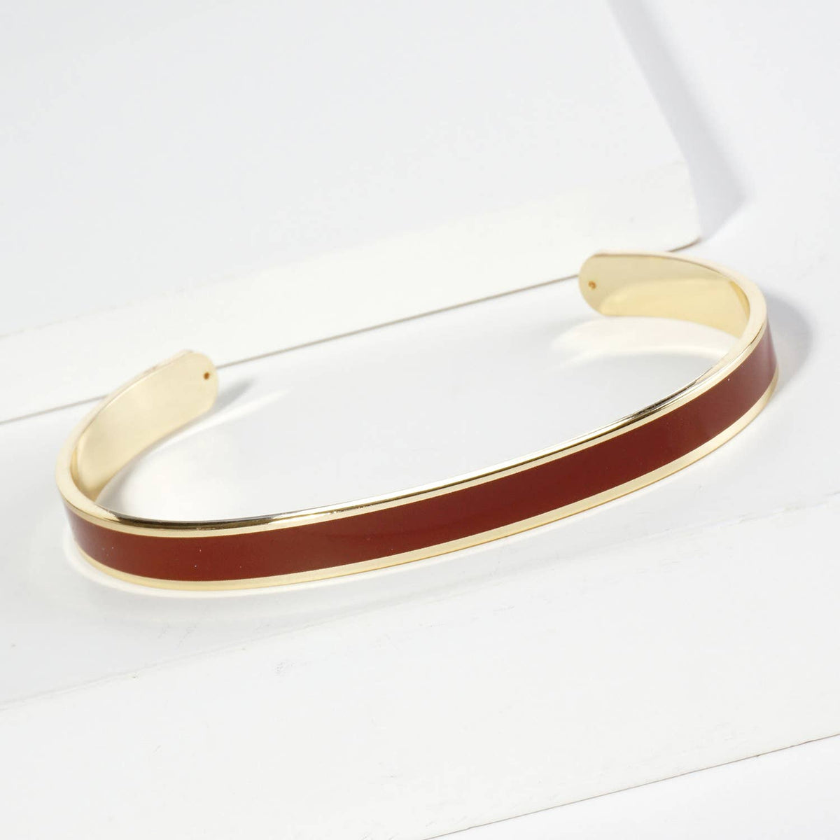 18K GOLD DIPPED ENAMEL COLOR GAME DAY CUFF BRACELET