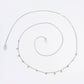 Teardrop Cubic-Zirconia Drop Disc Charms Face-Chain