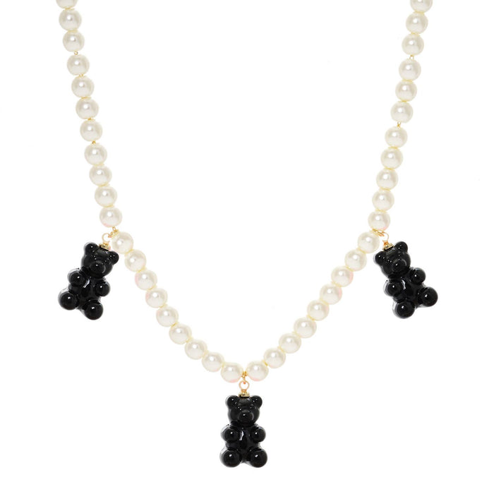 Multicolor Beaded Gummy Bear Necklace