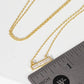 Gold Plated Dainty Mini Bar Necklace