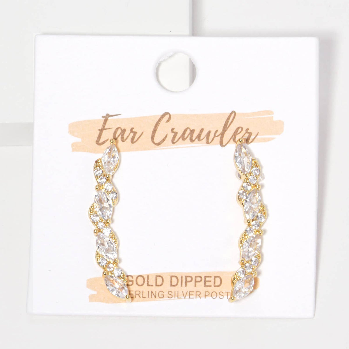 Marquise Crystal Ear Crawlers