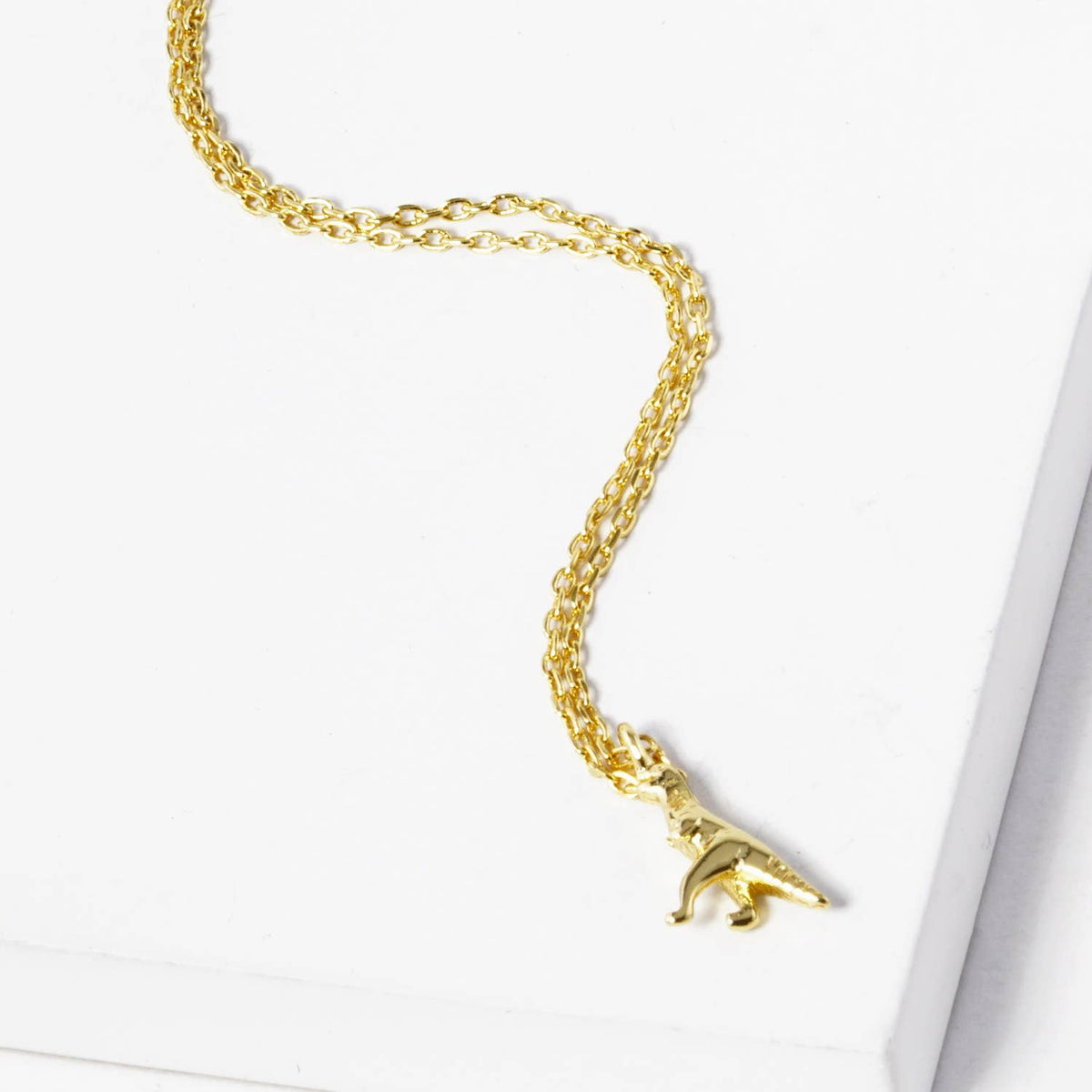 Minimalist Dainty Dinosaur Pendant Necklace