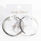 Geometric Triple-Row Hoop Earrings