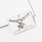 Chunky Chain Charm Bracelet with CZ Cross & Cowrie Shell